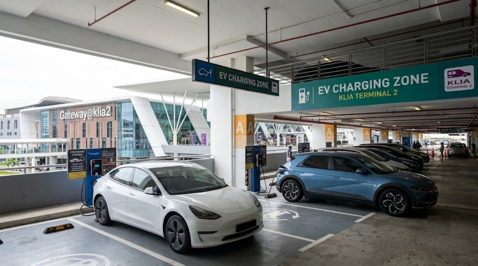 EV Charging Stations at klia2